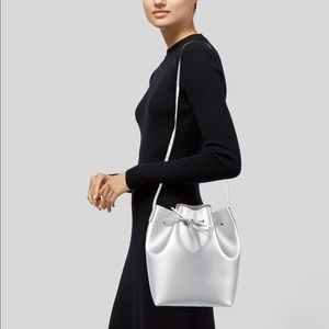 Mansur Gavriel Metallic Leather Bucket Bag